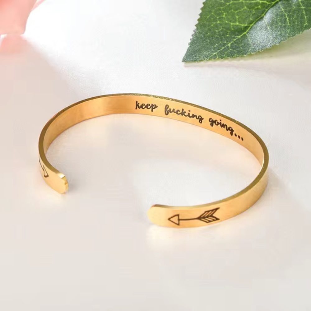 Inspirational Stainless Steel Bracelet - Picture 2 of 2